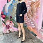 Red Valentino Black and White Lace Collar Romper - IT 46 / USA L