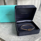 Tiffany & Co. 18k Rose Gold T Wire Bracelet 