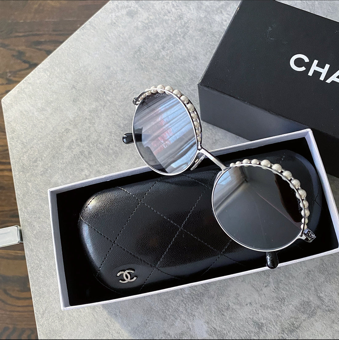 Shop CHANEL Street Style Square Sunglasses by ma&Rich | BUYMA