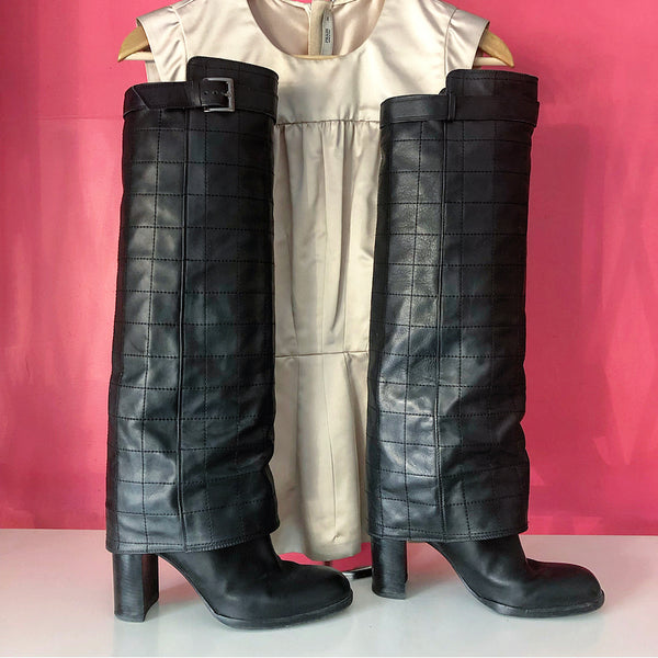 Vintage Chanel Tall Boots - Vala Lavande Vintage