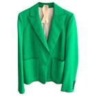 No. 21 Kelly Green Relaxed Fit Blazer Jacket - 8