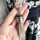 John Hardy Sterling Black Sapphire Tassel Necklace