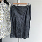 Prada Spring 2009 Black Minimal Wrinkle Pencil Skirt - IT40 / 4