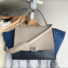 Celine Tricolor Trapeze Medium Two-Way Bag