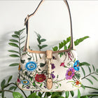 Gucci Canvas Flora New Jackie Small Shoulder Bag