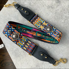 Christian Dior Wide Studded Multicolor Bag Strap