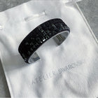 Atelier Swarovski x Victor and Rolf Black Velvet and Crystal Cuff Bracelet 