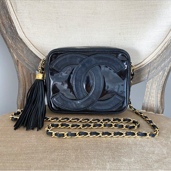 Black Lambskin CC Tassel Camera Bag Gold Hardware, 1986-1988, Handbags &  Accessories, The Chanel Collection, 2022