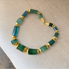 Eileen Coyne 22k Gold Green Tourmaline Bead Necklace