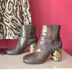 Margiela Taupe Limited Edition CD Mosaic Heel Ankle Boots