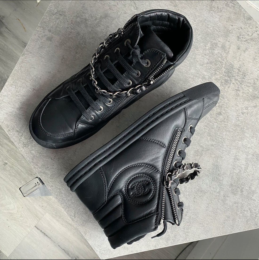 Chanel chain sneakers Clearance