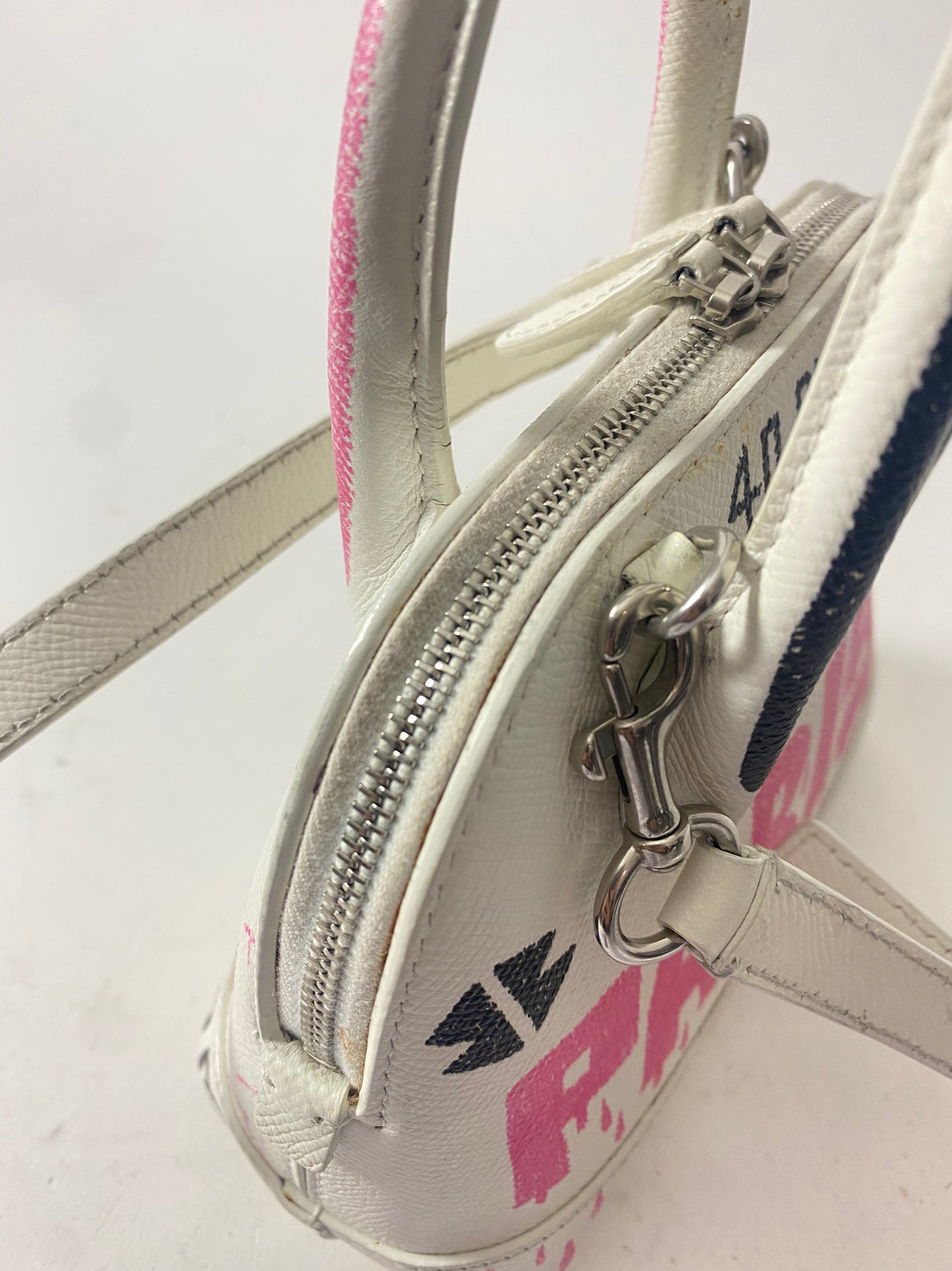 Balenciaga Limited Edition XXS Ville White Mini Crossbody Balenciaga Limited Edition XXS Ville White Mini Crossbody
