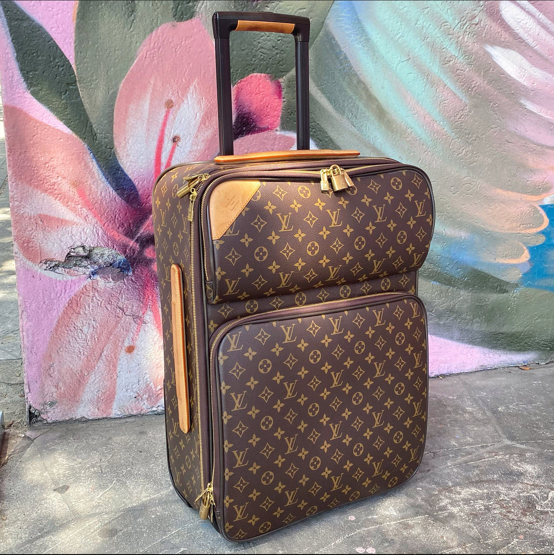 Louis Vuitton Monogram Pegase 55 Rolling Luggage Travel Bag
