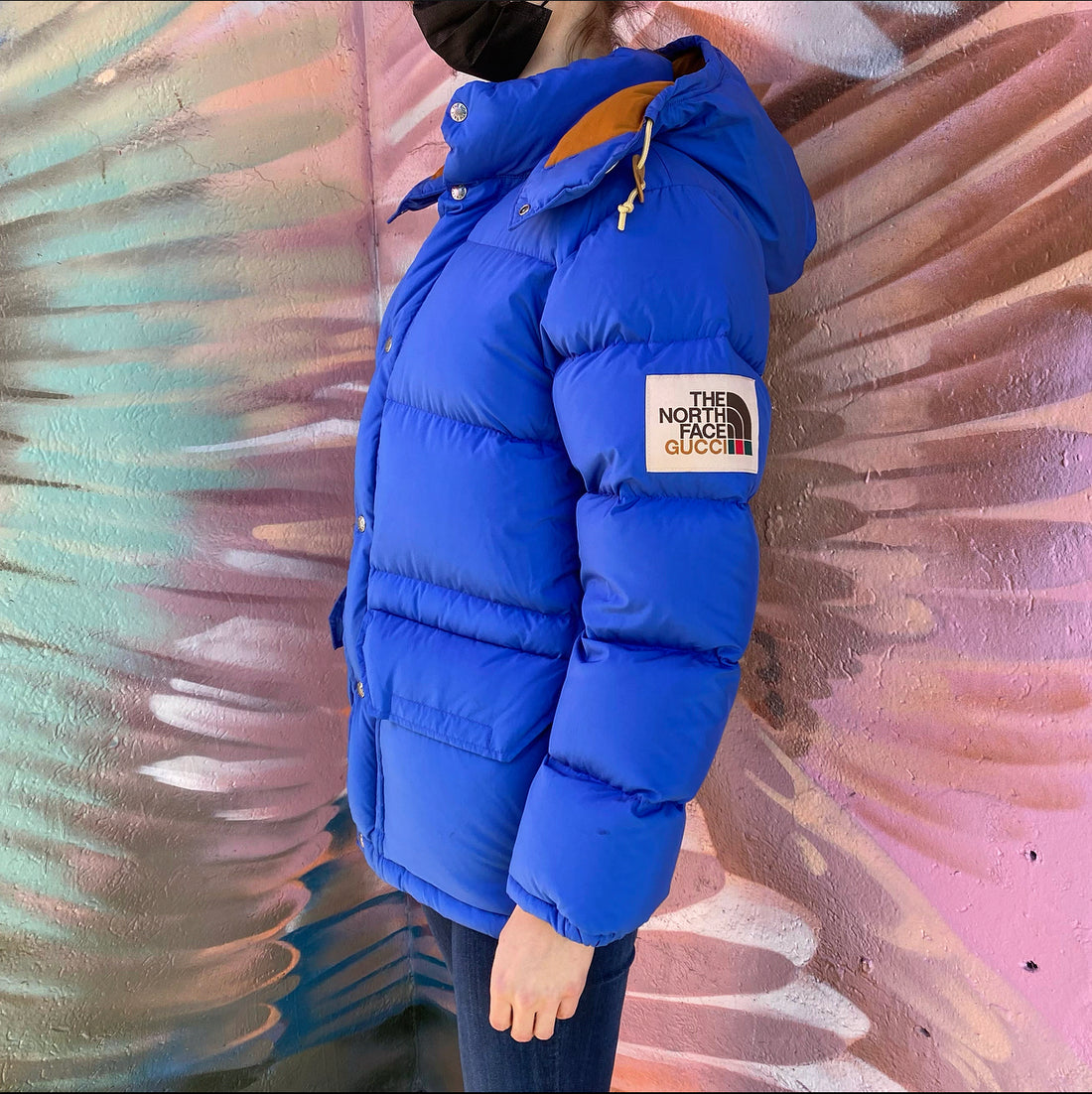 Gucci x The North Face Nylon Jacket Blue