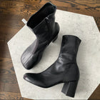 Dries Van Noten Black Nappa Leather Ankle Boot - 7