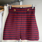 Gucci Red, Green, Blue Check Tweed Mini Skirt - XS / 25