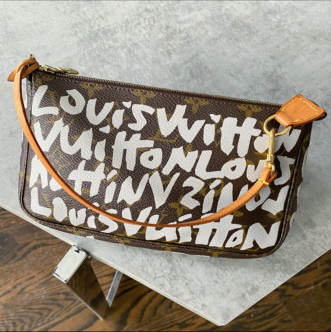 Louis Vuitton Stephen Sprouse Limited Edition Graffiti Pochette Bag