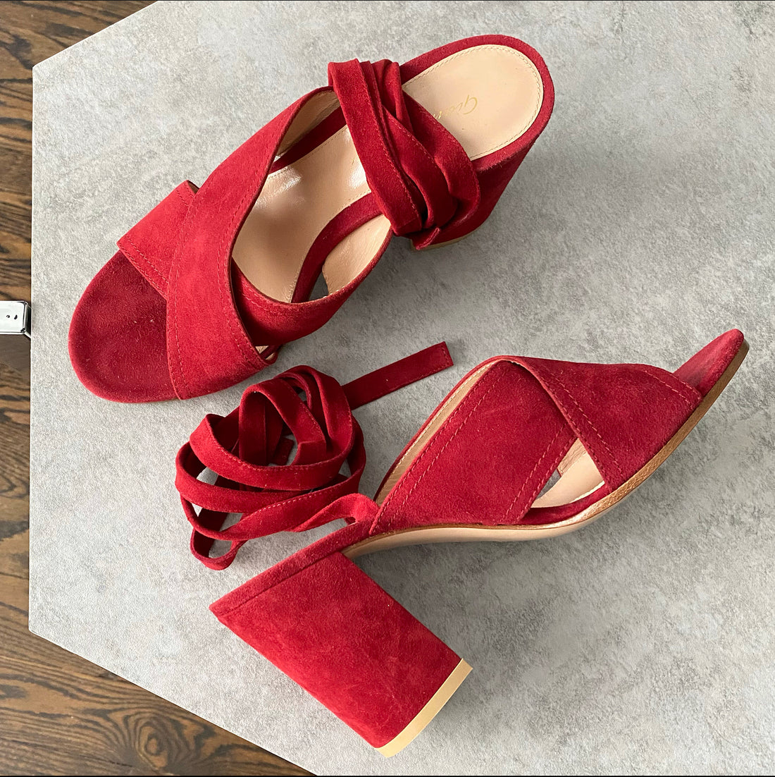 Mango Cru Platform Sandals, Dark Red at John Lewis & Partners