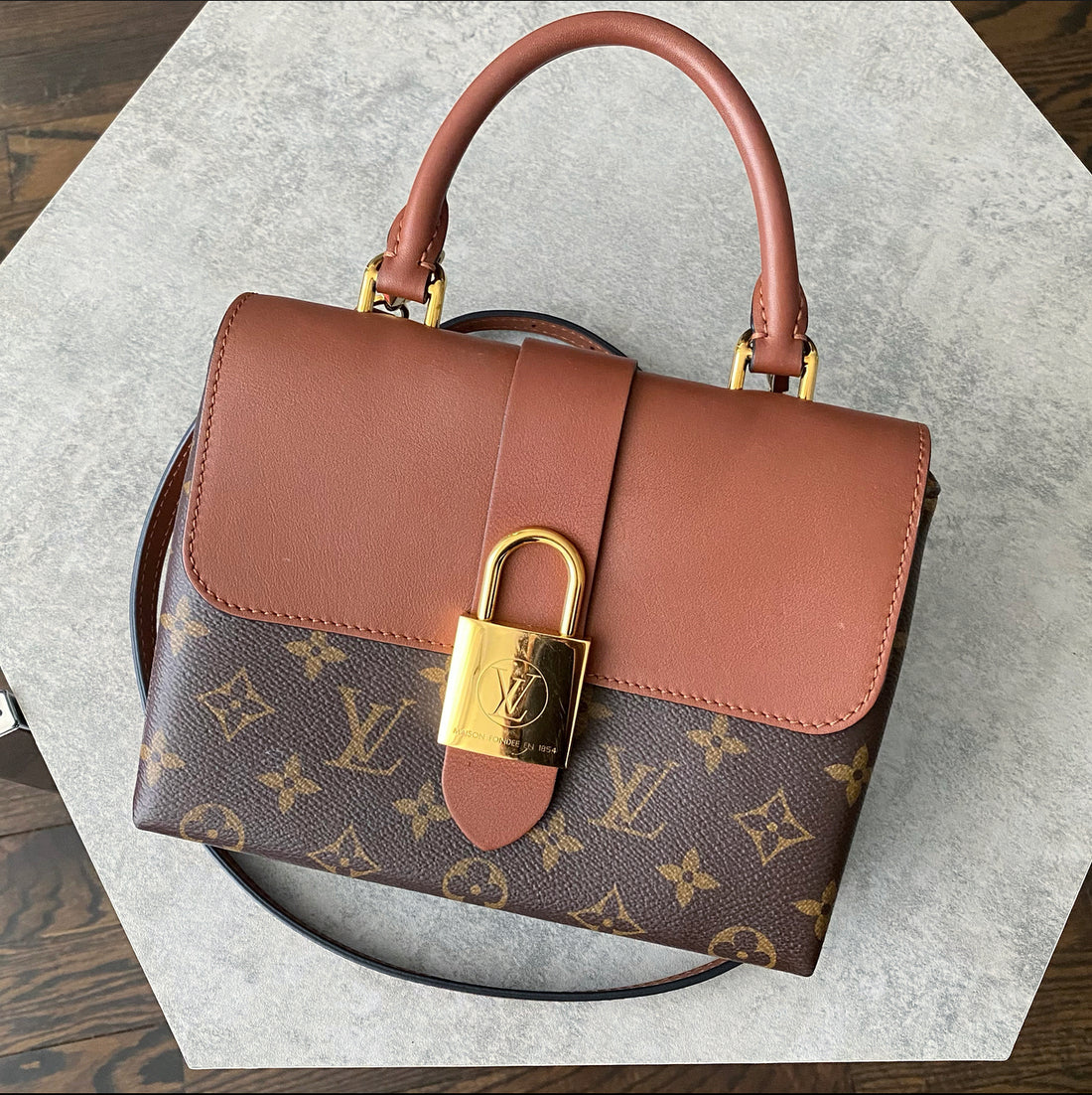 Louis Vuitton Lockey BB Monogram Brown Crossbody Bag – I MISS YOU VINTAGE