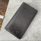 Louis Vuitton Grey Monogram Vernis Slim Vertical Wallet