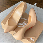 Christian Louboutin Beige Nude Breche 100 Pumps - 39.5