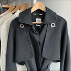 Hermes Black Cashmere 3 in 1 Coat - M (6/8)