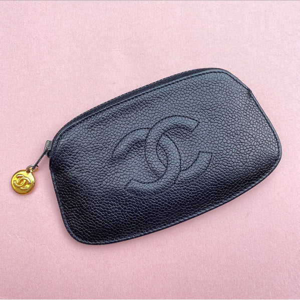 ep_vintage luxury Store - CHANEL - Case - Black - Rings - 6 - Holder - Key  - Caviar - A13502 – dct - Skin - Key - Chanel Pre-Owned 2000-2002 small  Double Flap shoulder bag
