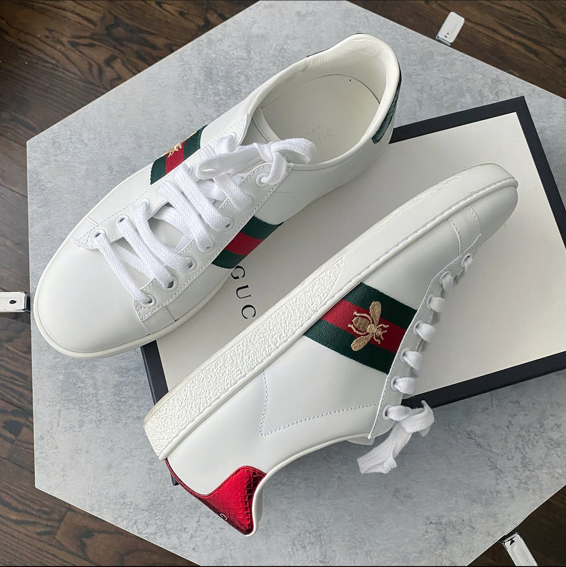 Ace sneaker with hot sale gucci stripe