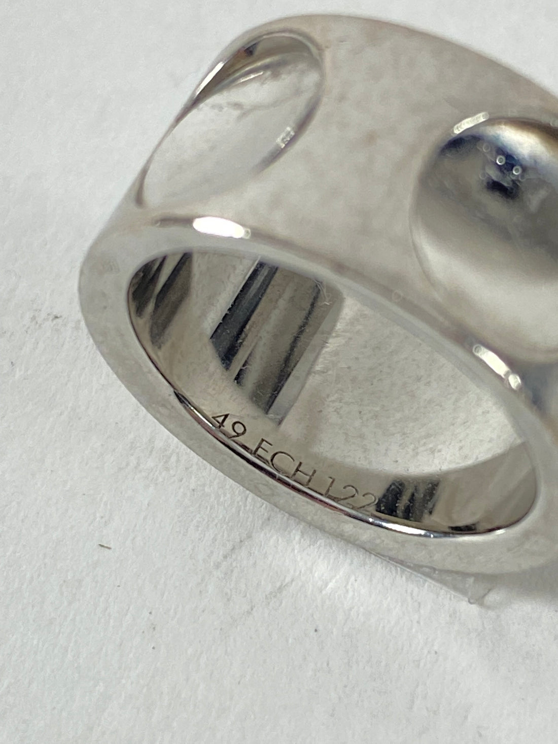 Louis Vuitton #52 Grandberg Emplant Women's Ring 750 White Gold No