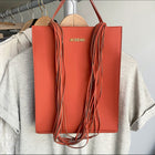 Jacquemus A4 Orange Vertical Shoulder Tote Bag