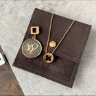 Louis Vuitton 18k Yellow Gold Empreinte Pendant Necklace