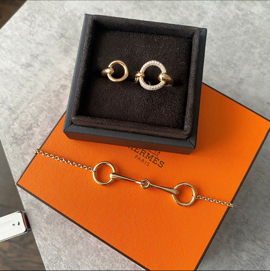 Hermes Filet D’Or 18k Rose Gold Very Small Model - 5.5 - 6.5”