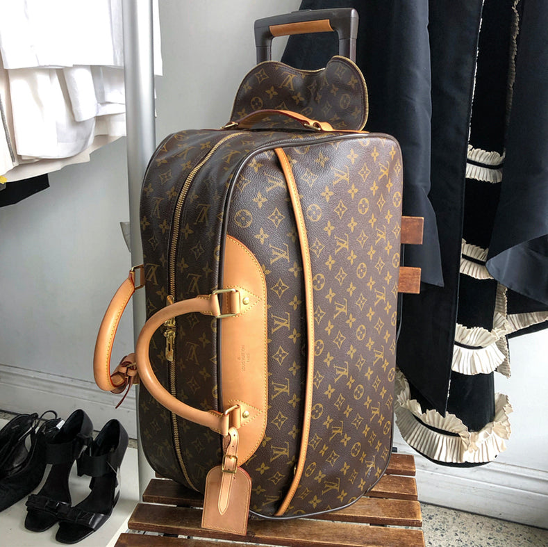 Louis Vuitton Monogram Eole 50 Rolling Luggage Convertible Duffle 3LVJ0119  For Sale at 1stDibs