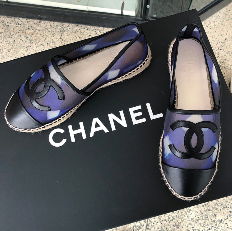 Chanel Suede Calfskin & Nylon Sky Blue Low Top Sneakers - Sneak in Peace