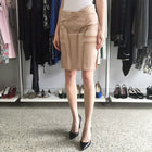 Gucci Tom Ford 2004 Nude Satin Seamed Pencil Skirt - 4