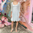Dolce & Gabbana Light Blue Lace Dress - IT36 / USA 0 / XS I MISS YOU VINTAGE Dolce & Gabbana Light Blue Lace Dress - IT36 / USA 0 / XS I MISS YOU VINTAGE