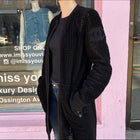Chanel Black Perforated Leather CC Reversible Coat – FR40 / USA 6/8