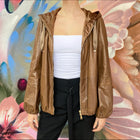 Brunello Cucinelli Brown Leather Reversible Bomber Jacket - IT44 / USA 8 / M