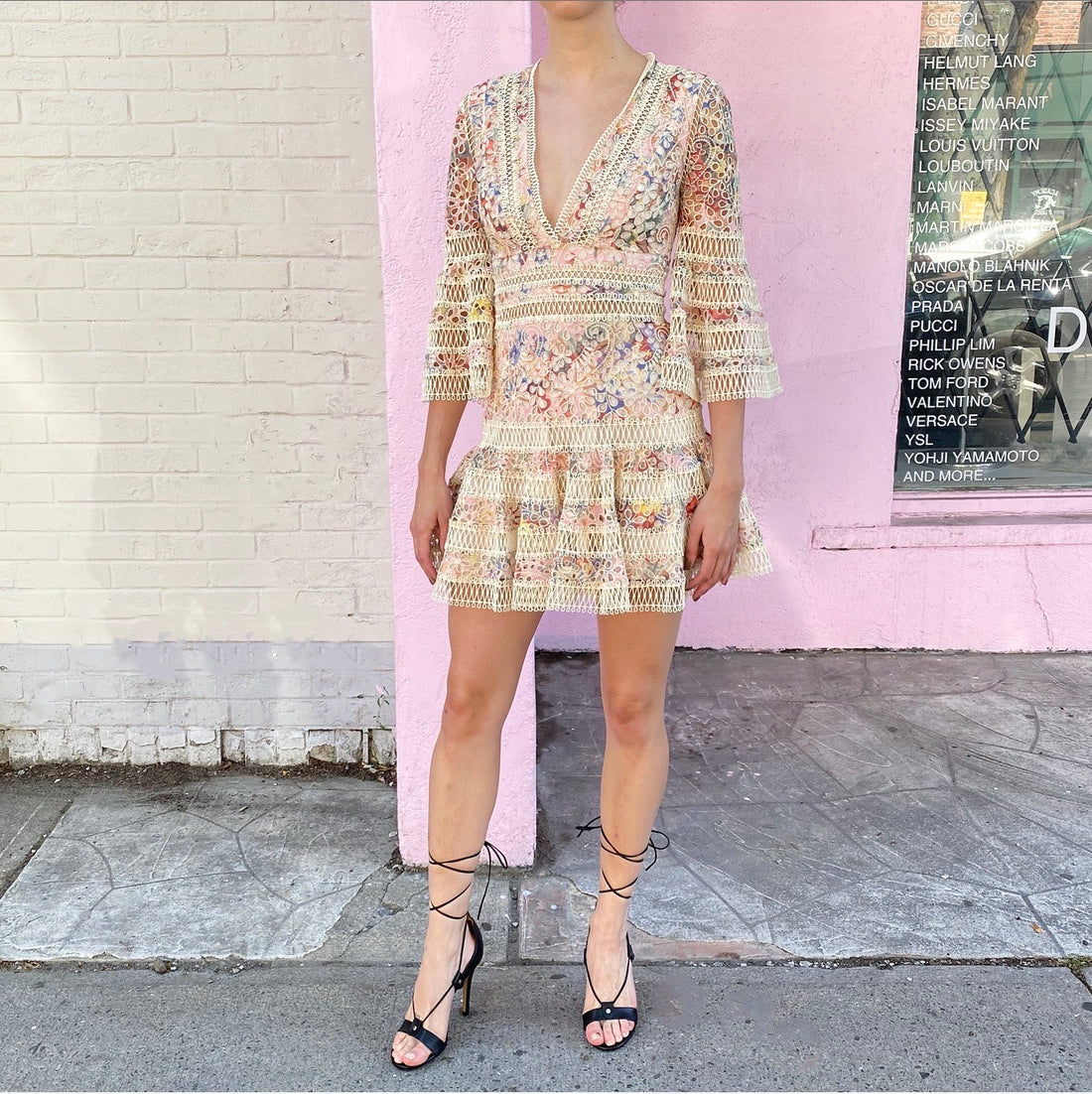 zimmermann allia cut out short dress Floral Dress Zimmermann Allia Cut Out Dress Zimmermann Allia Cutout Chiffon Mini Dress Leopard-print Size