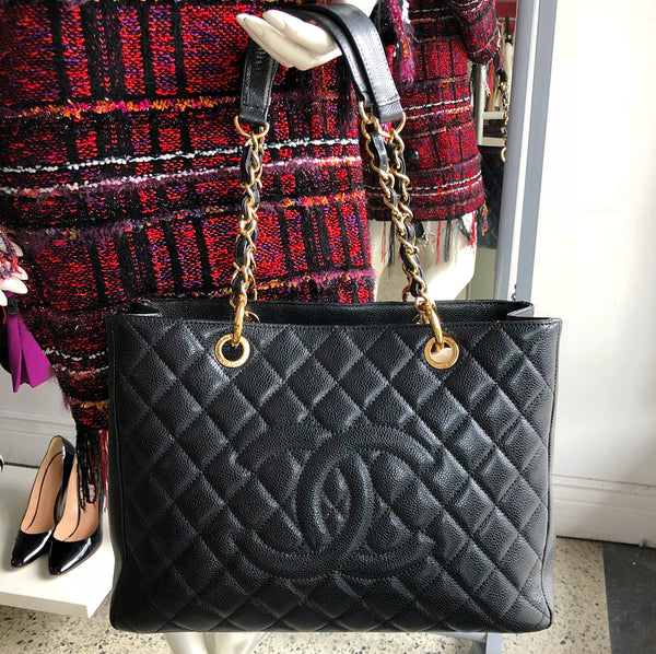 chanel grand tote shopping bags