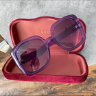 Gucci Purple Square Oversized Sunglasses GG0713S