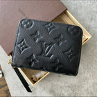 Louis Vuitton Black Empreinte Leather Small Zip Wallet