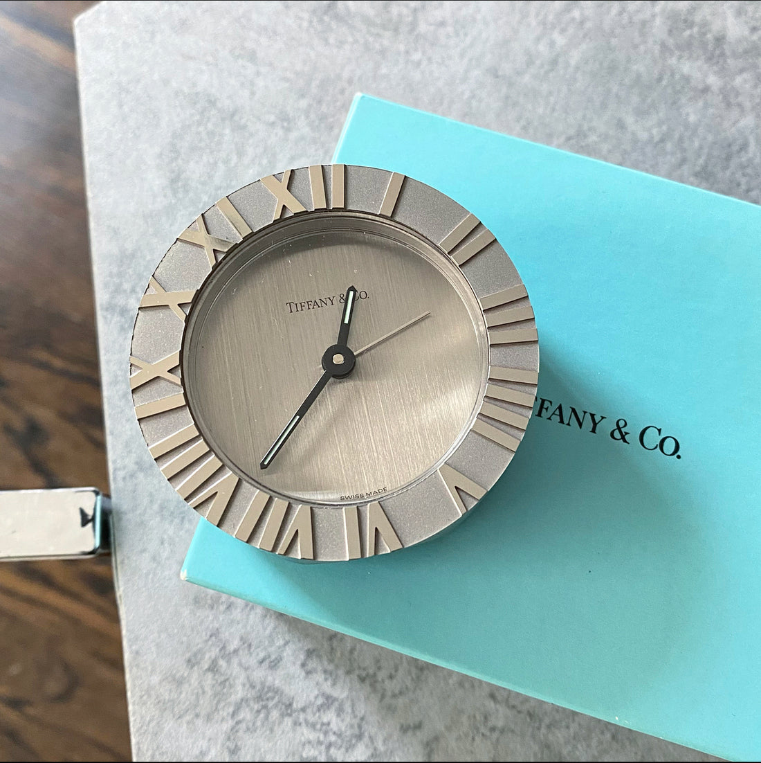 Atlas Clock Tiffany & Co. Atlas Desk Clock – I MISS YOU VINTAGE