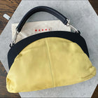 Marni Yellow Leather Frame Bag
