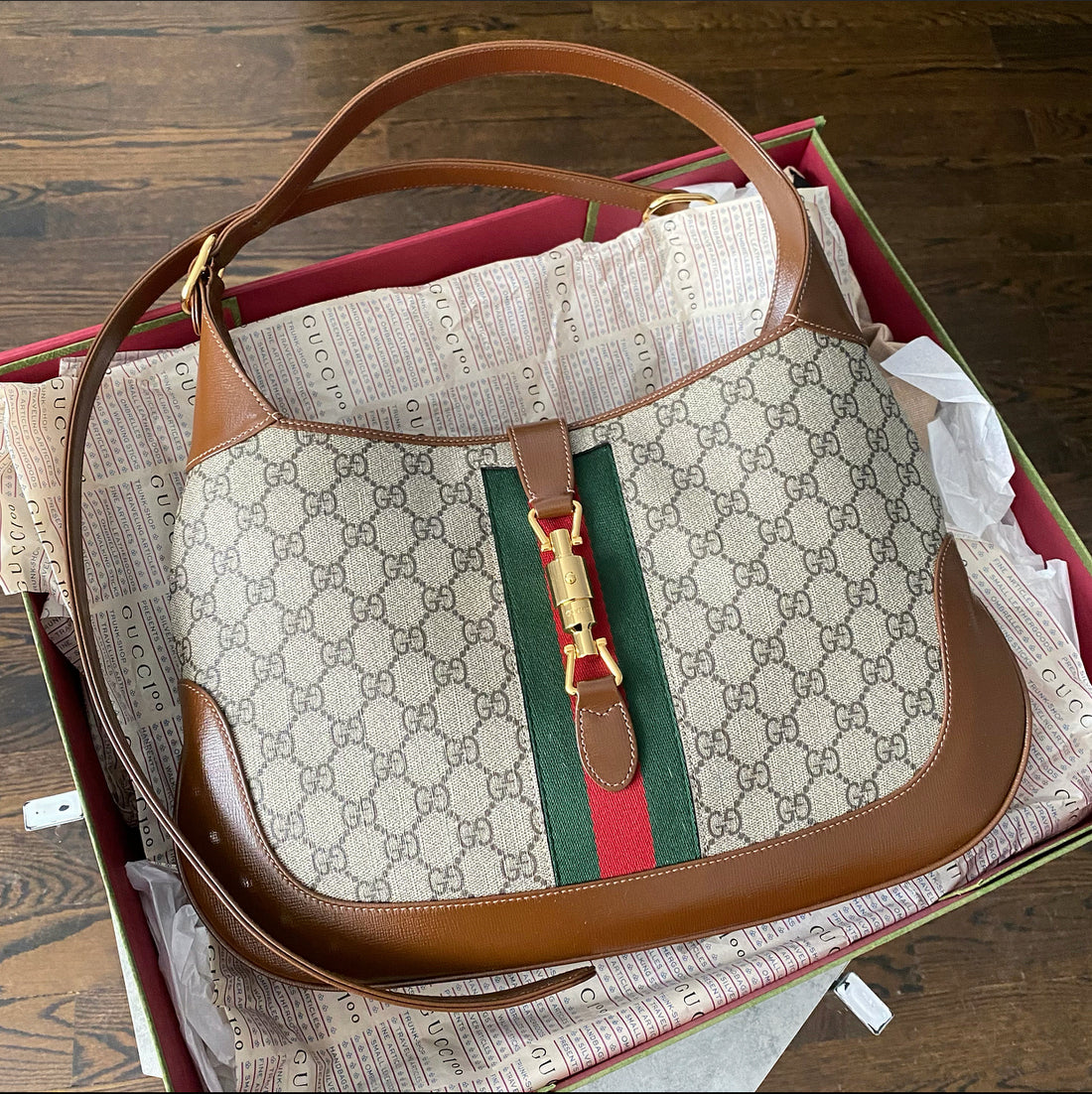 Gucci Jackie 1961 Medium Leather Shoulder Bag