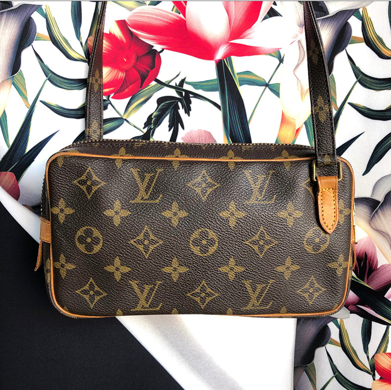Louis Vuitton Vintage 1985 Marly Bandouliere Monogram Crossbody Bag