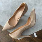 Gianvito Rossi Light Taupe Beige Suede Pumps - 36