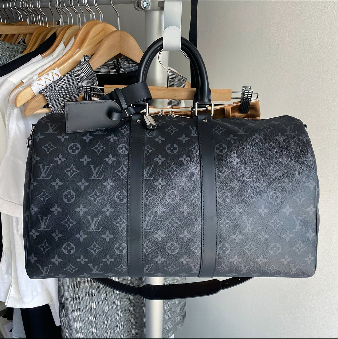 Bandouliere 45 Monogram Lv Keepall Eclipse Louis Vuitton Eclipse