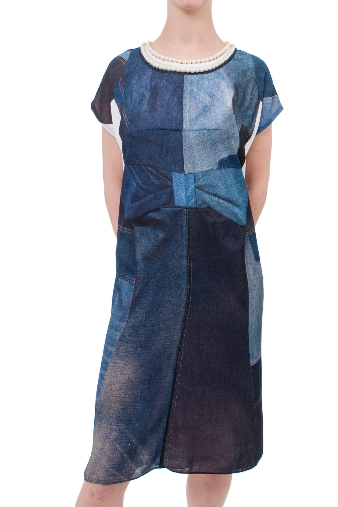 junya watanabe denim dress Preowned Junya Watanabe 2002 Denim Runway Dress