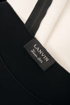 Lanvin Fall 2014 Black and White Wool Dress